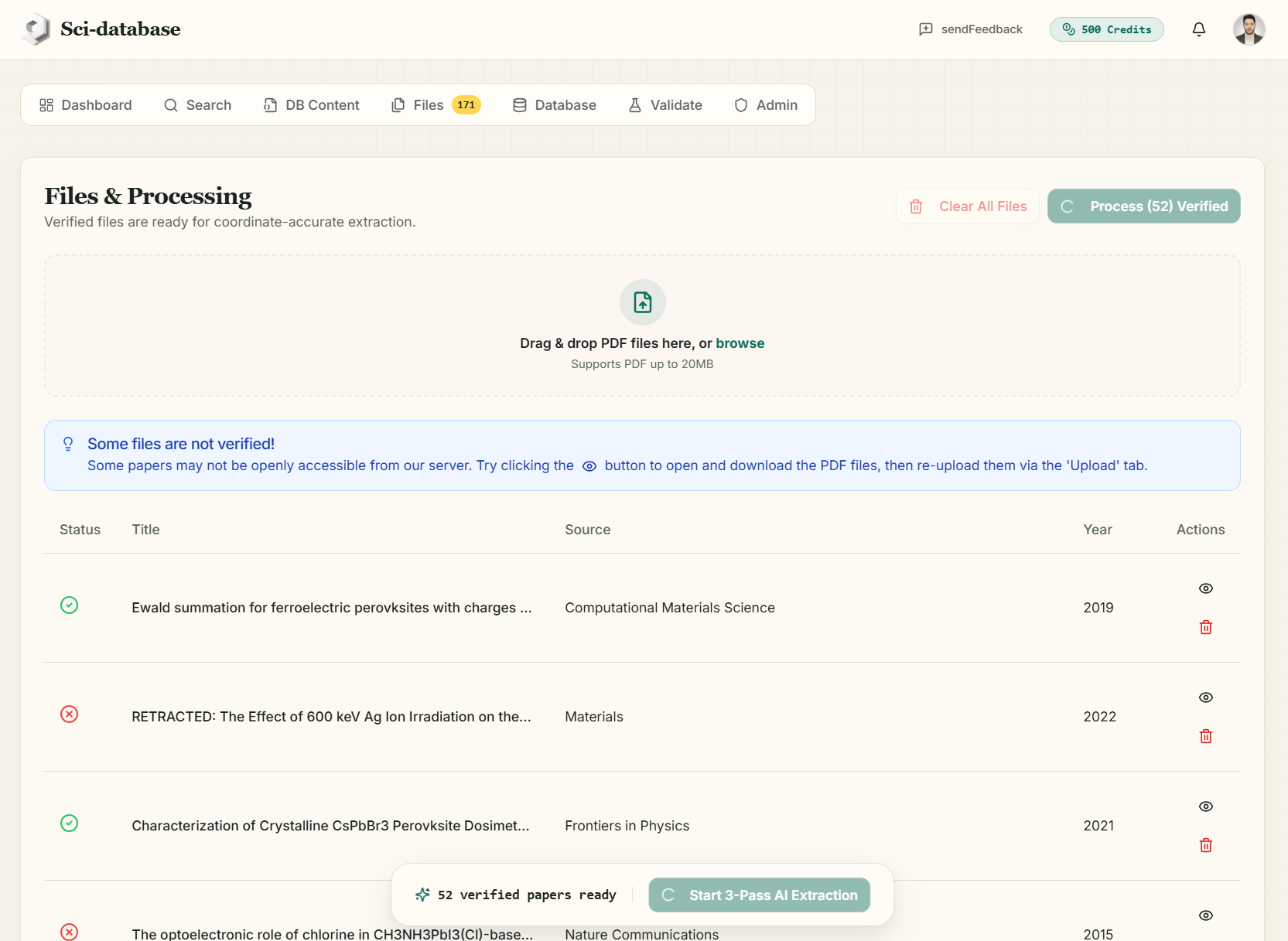 Job submitted — processing begins